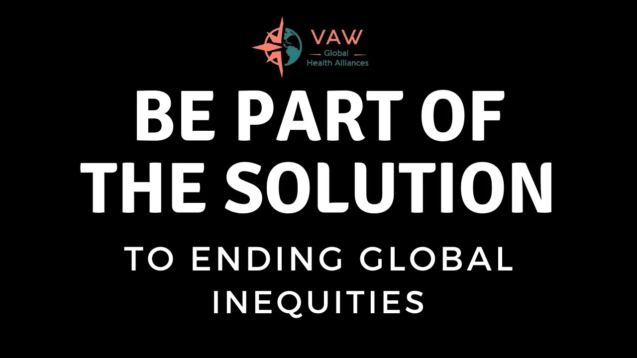 Title card reading VAW Global Telehealth Introductory Course in white type on black